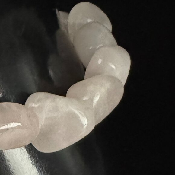 Rose Quartz Beads Stretchy Bracelet *tested* - Picture 6 of 6